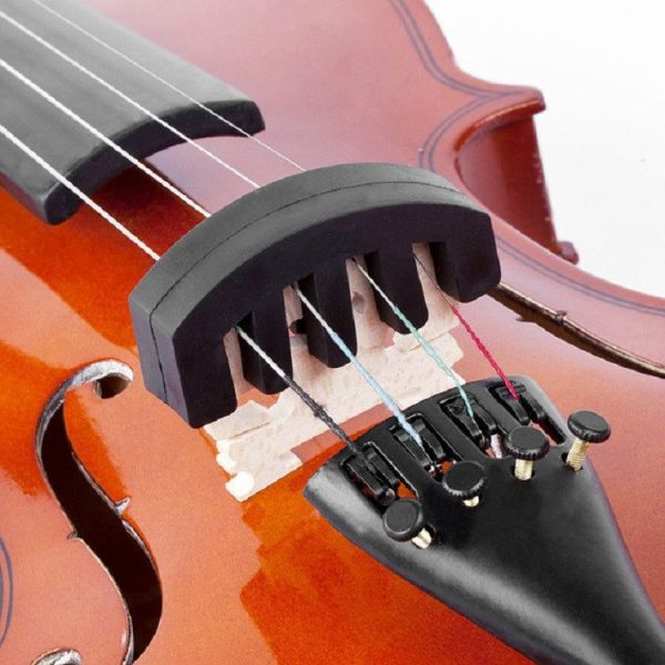 10 PCS Silicone Silencer Mute Equipment Sourdine for Violin (Black) - Image 3