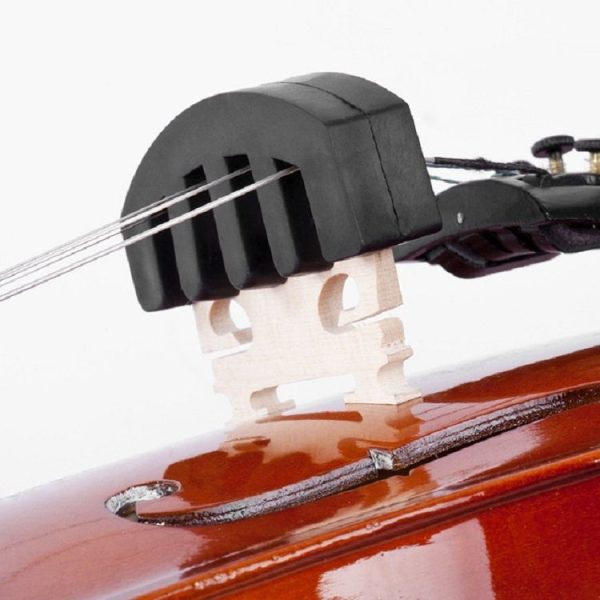 10 PCS Silicone Silencer Mute Equipment Sourdine for Violin (Black) - Image 4