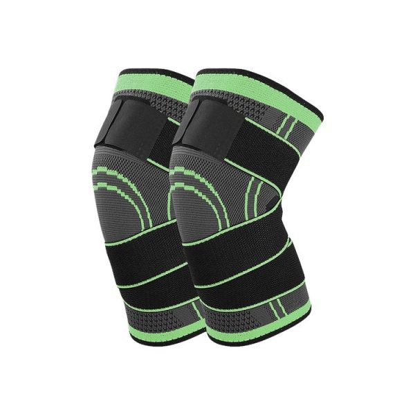 Fitness Running Cycling Bandage Knee Support Braces Elastic Nylon Sports Compression Pad Sleeve, Size: XL (Green) - Image 2