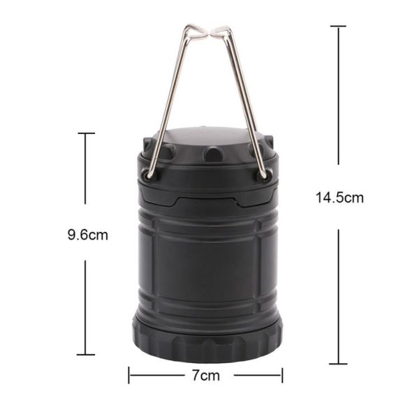 3W Portable COB LED Lantern Collapsible Tent Lamp Outdoor Waterproof Camping Hiking Light - Image 6