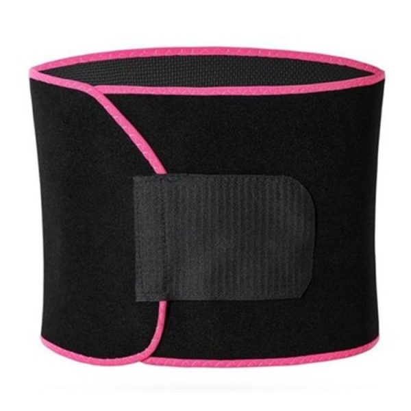 Adjustable Belt with Hook and Loop Fastener for Men / Women, Size: S (Rose Red) - Image 3