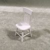 5 PCS / Set 1: 12 Mini Dollhouse Furniture Wooden Dining Table Chair Set Pocket Toy (White) - Image 3