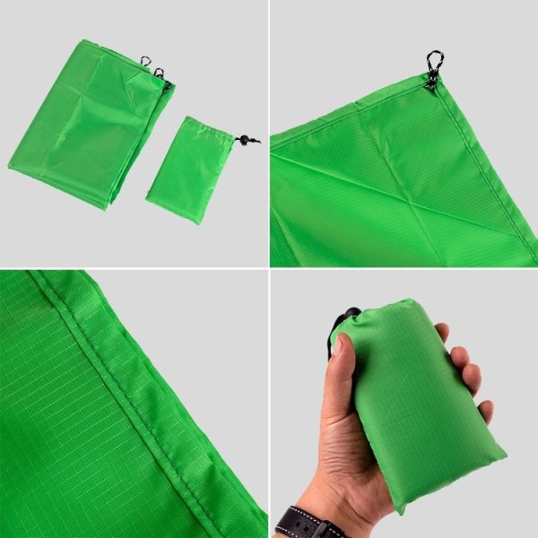 Outdoor Portable Waterproof Picnic Camping Mats Beach Blanket Mattress Mat 100cm*140cm (Red) - Image 4