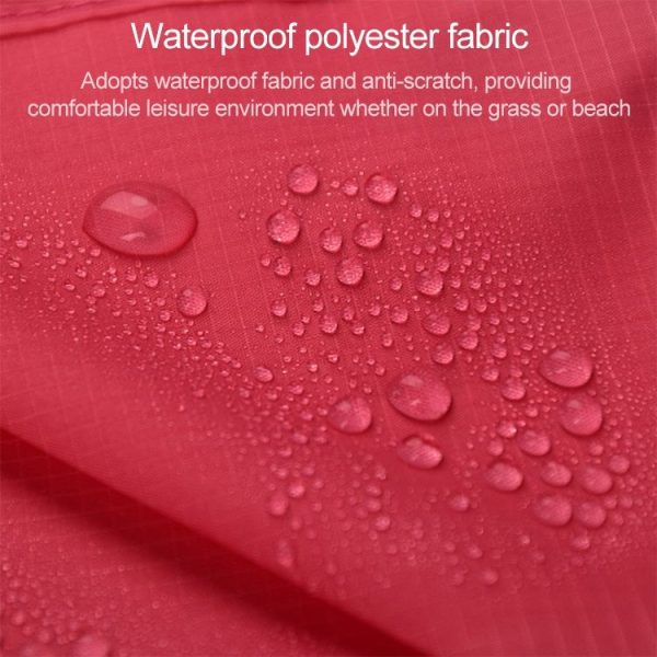 Outdoor Portable Waterproof Picnic Camping Mats Beach Blanket Mattress Mat 100cm*140cm (Red) - Image 5