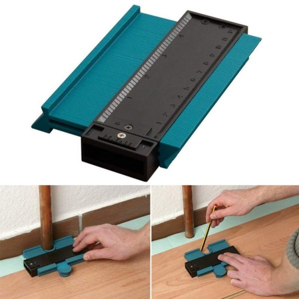 120mm Plastic Universal Pipe Wood Ducts Profile Marking Tool Duplicator Tooth Contour Copy Vacuum Packaging (Blue) - Image 5