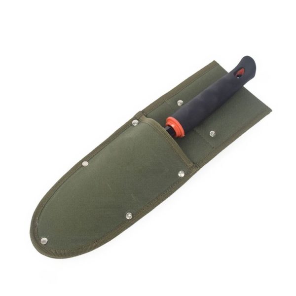 Army Green Portable Waist-mounted Waterproof Garden Tool Shovel Storage Bag Protective Sleeve, Style: Long Section 10.4x33cm - Image 3