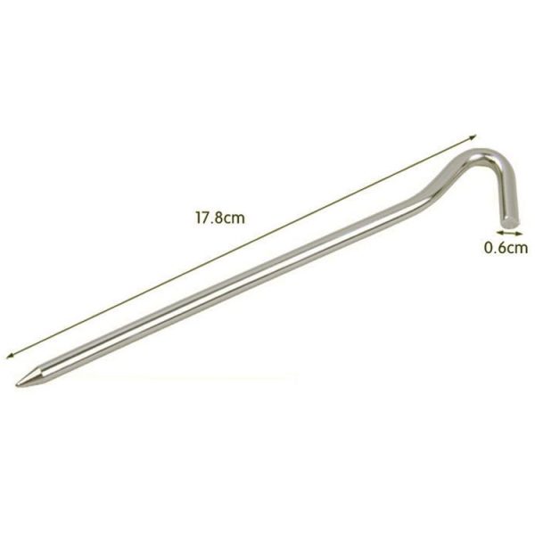 10pcsTent pegs Aluminum Alloy Tent nail Tent Stake Nails Ground Pin Camping Hiking Outdoor Tool inflatable tent Accessories - Image 2