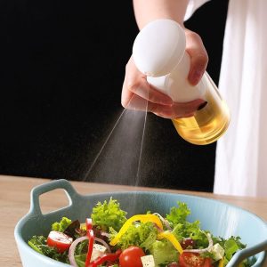 Edible Oil Spray Bottle Barbecue Leakproof Oil Sprayer Bottle (White)
