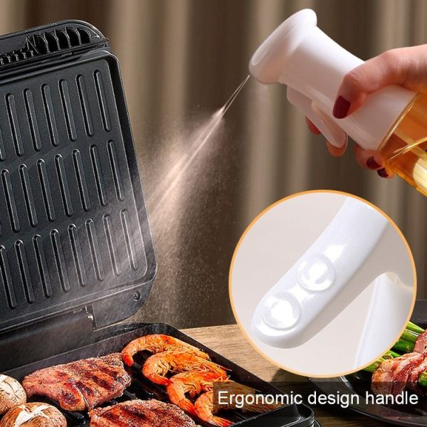 Edible Oil Spray Bottle Barbecue Leakproof Oil Sprayer Bottle (White) - Image 5