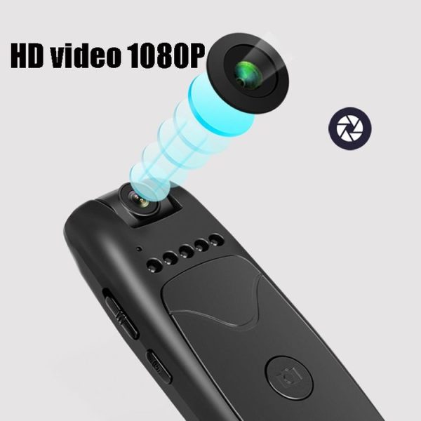 RD01 Intelligent Voice Control Motion Detection Night Vision HD 1080P Video Camera Dual Microphone Noise Reduction Voice Recorder, Capacity: 64G (Black) - Image 6