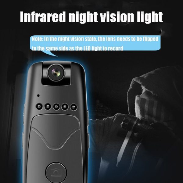 RD01 Intelligent Voice Control Motion Detection Night Vision HD 1080P Video Camera Dual Microphone Noise Reduction Voice Recorder, Capacity: 64G (Black) - Image 9