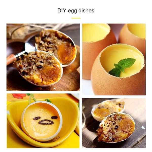 Metal Egg Scissors Egg Topper Cutter Shell Opener Stainless Steel Boiled Raw Egg Creative Kitchen Tools (Silver) - Image 10