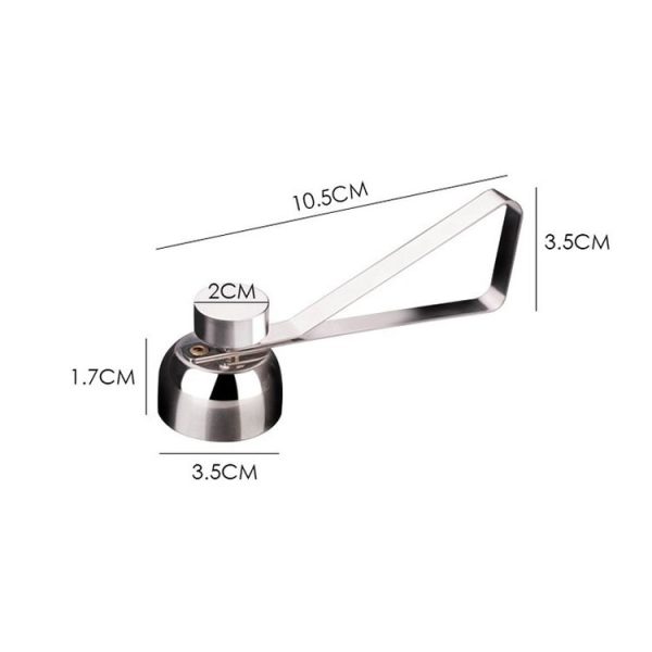 Metal Egg Scissors Egg Topper Cutter Shell Opener Stainless Steel Boiled Raw Egg Creative Kitchen Tools (Silver) - Image 3