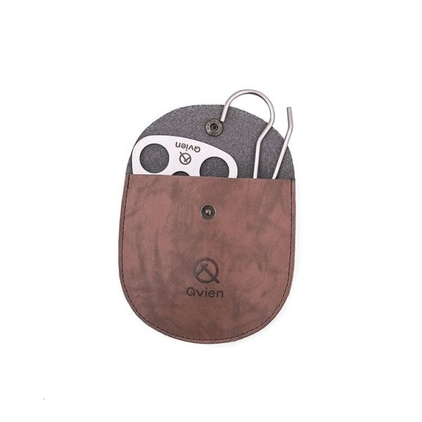 Qvien Outdoor Camping Portable Triangle Hanging Pot Bracket Barbecue Multifunctional Picnic Ring Hook - Image 4