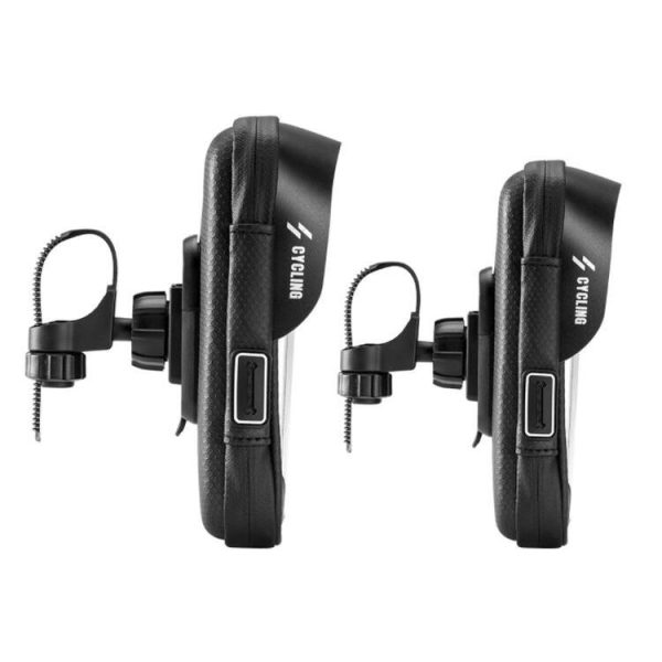 CYCLING Bicycle Bag Handlebar Bag Waterproof Touch Screen Upper Tube Bag Saddle Bag, Size: 5.8inch (Black) - Image 10