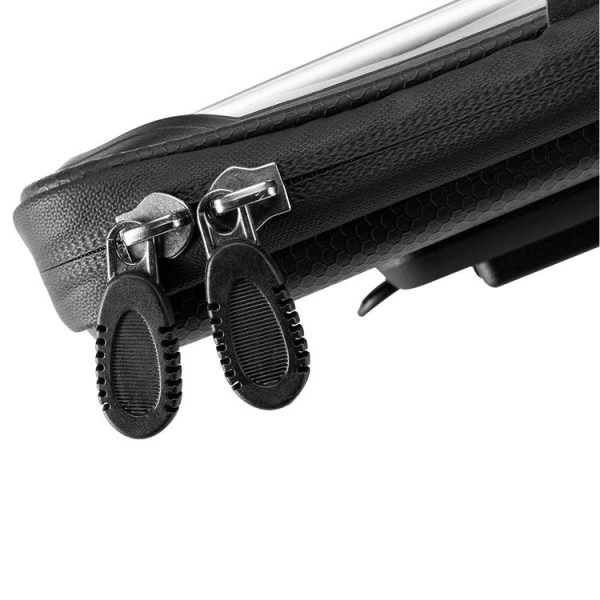 CYCLING Bicycle Bag Handlebar Bag Waterproof Touch Screen Upper Tube Bag Saddle Bag, Size: 5.8inch (Black) - Image 6