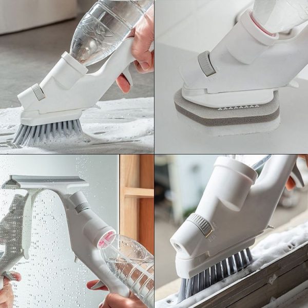 5 in 1 Kitchen Cleaning Brush Set Can Spray Water Crevice Brush Handheld Sponge Cleaning Set - Image 9