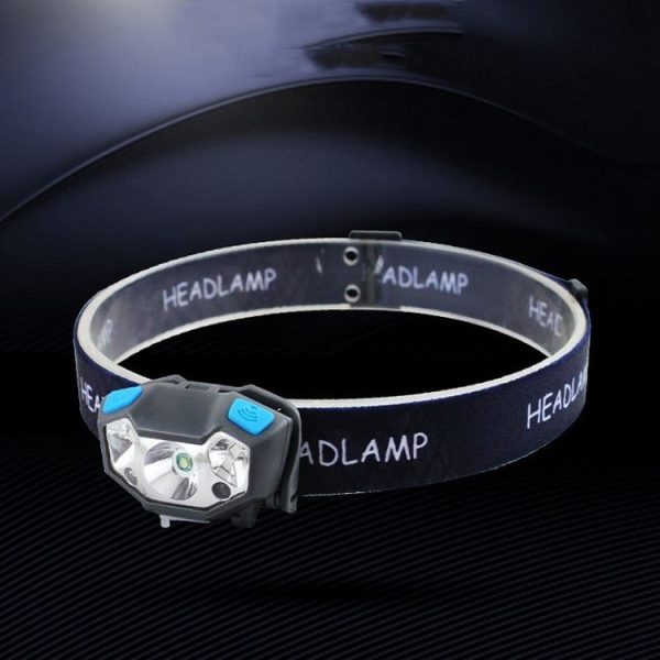 Usb Rechargeable Waterproof Sensor Headlight Outdoor Fishing Light (Black) - Image 3