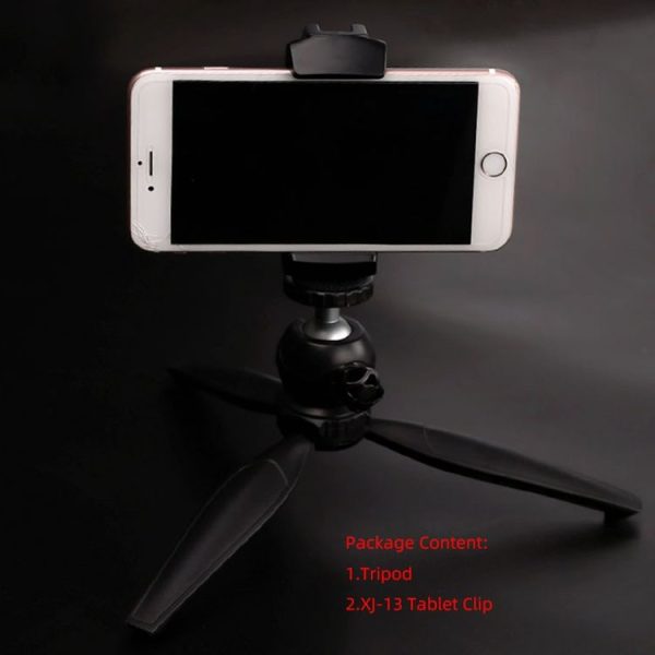 Xiletu Xj-13 Live BroadcastTripod Mount Phone Clamp with 1 / 4 inch Screw Holes & Cold Shoe Base - Image 9