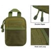 1000D Nylon Bag Outdoor Waist Fanny Pack Mobile Phone Key Mini Tools Waterproof Sport Pouch (Black) - Image 3