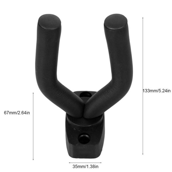 Metal Wall Hook for Guitar / Ukulele (Black) - Image 10