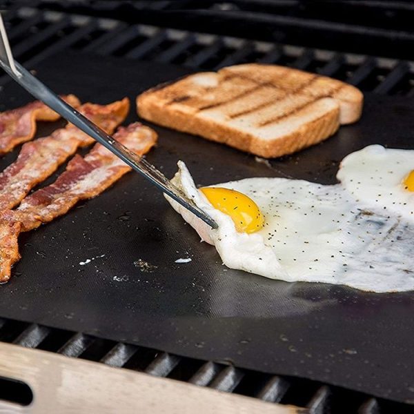 6 PCS Teflon Barbecue Mat Bbq Barbecue Mat Outdoor Non-Stick Barbecue Mat, Size: 40x33cm (Black) - Image 7