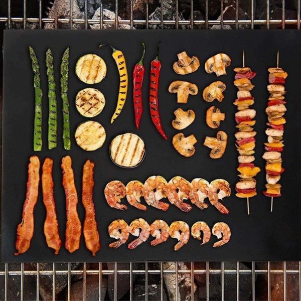 6 PCS Teflon Barbecue Mat Bbq Barbecue Mat Outdoor Non-Stick Barbecue Mat, Size: 40x33cm (Black) - Image 8