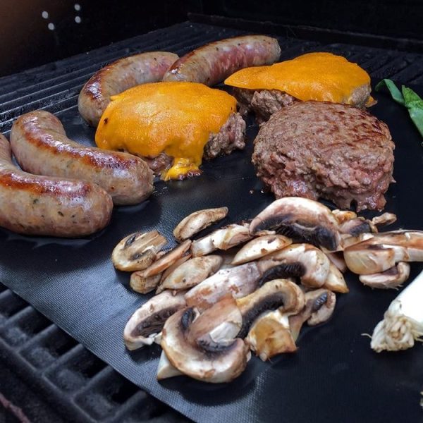 6 PCS Teflon Barbecue Mat Bbq Barbecue Mat Outdoor Non-Stick Barbecue Mat, Size: 40x33cm (Black) - Image 9