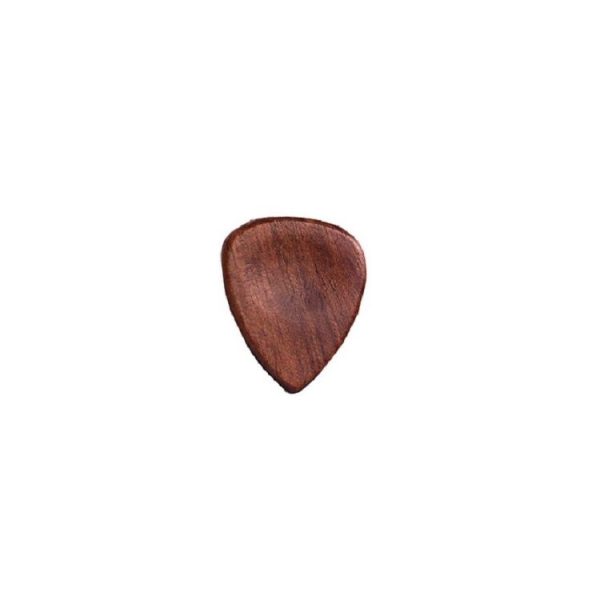 2 in 1 Solid Wood Folk Music Guitar Capo + Pick Set (Dark Wood) - Image 4