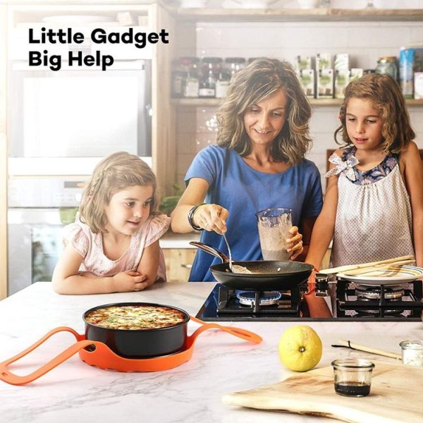 Silicone Steamer Egg Cooker Silicone Steamer Basket, Size: 8 Inches (Orange) - Image 9
