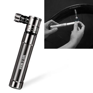 WILD MAN Mountain Road Bike Portable Bicycle Pump Us And French Mouth Universal Pump Mini Basketball Football Pump (Silver)