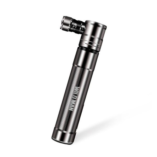 WILD MAN Mountain Road Bike Portable Bicycle Pump Us And French Mouth Universal Pump Mini Basketball Football Pump (Silver) - Image 2