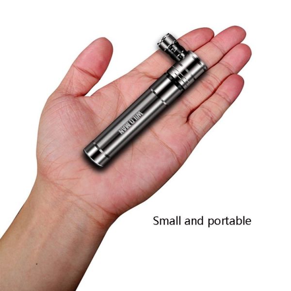 WILD MAN Mountain Road Bike Portable Bicycle Pump Us And French Mouth Universal Pump Mini Basketball Football Pump (Silver) - Image 5