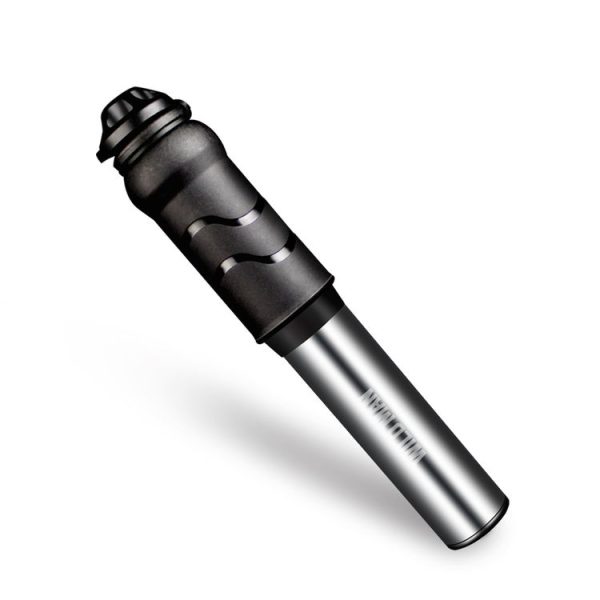 WILD MAN High Pressure Mountain Road Bike Portable Bicycle Pump Us And French Mouth Universal Mini Basketball Pump (Bright Silver) - Image 2