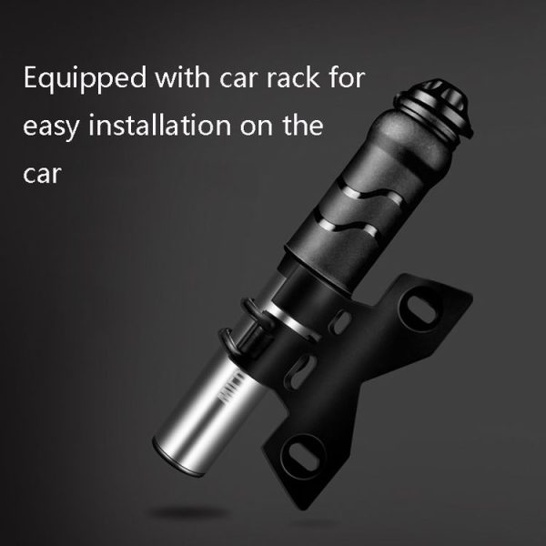 WILD MAN High Pressure Mountain Road Bike Portable Bicycle Pump Us And French Mouth Universal Mini Basketball Pump (Bright Silver) - Image 7