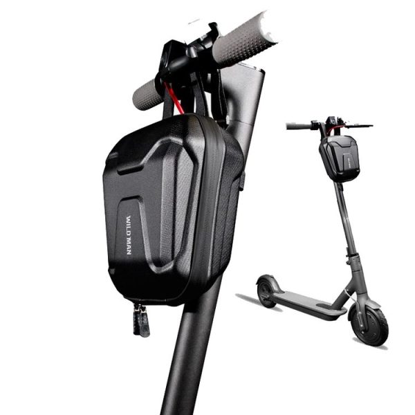 Wild Man Ts9 For Scooter / Bicycle Universal Waterproof Pu + Eva Hard Shell Front Bag with Reflective Warning, Capacity: 2.5l - Image 9