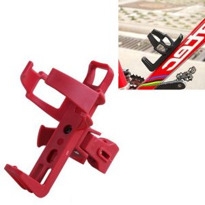 Mountain Bike Bottle Cage Bicycle Quick Release Free Hanging Cup Holder Road Bike Electric Scooter Motorcycle Water Cup Holder (Red)