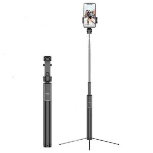 CYKE Phantom Hidden Selfie Stick Bluetooth Camera Stand for Mobile Phones Below 6 inches, Style: Phantom II Basic Edition