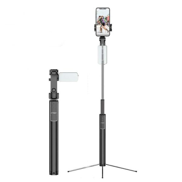 CYKE Phantom Hidden Selfie Stick Bluetooth Camera Stand for Mobile Phones Below 6 inches, Style: Phantom II Standard Version