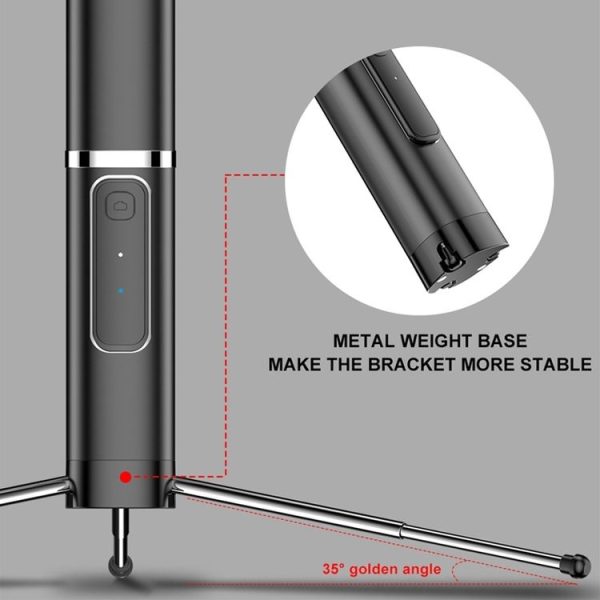 CYKE Phantom Hidden Selfie Stick Bluetooth Camera Stand for Mobile Phones Below 6 inches, Style: Phantom II -Deluxe Edition - Image 11