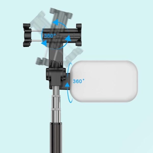 CYKE Phantom Hidden Selfie Stick Bluetooth Camera Stand for Mobile Phones Below 6 inches, Style: Phantom II -Deluxe Edition - Image 6