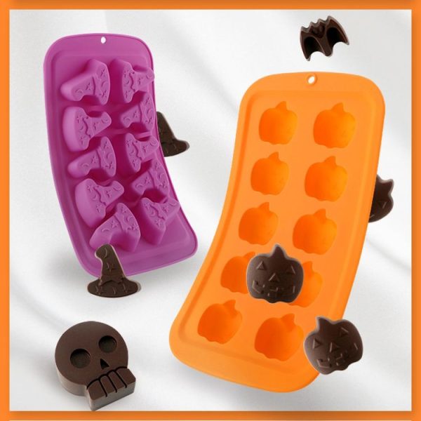 Halloween Cartoon Baking Set Chocolate Mold (Pumpkin Head) - Image 4