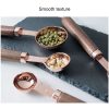 4 PCS / Set Measuring Spoon Walnut Handle Copper-Plated Kitchen Baking Tools Bartender Scale Measuring Set - Image 4