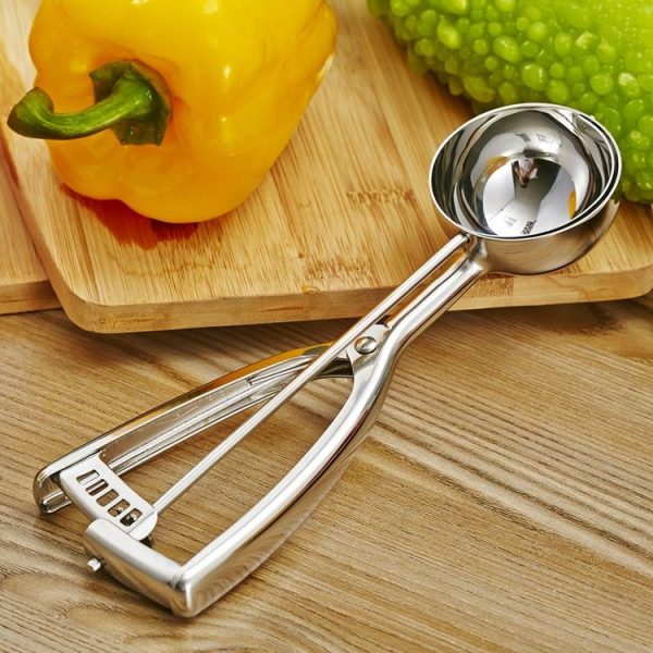Stainless Steel Ice Cream Spoon Scooper Fruit Scoop, Specification: 50mm - Image 3
