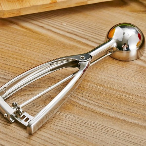 Stainless Steel Ice Cream Spoon Scooper Fruit Scoop, Specification: 50mm - Image 4