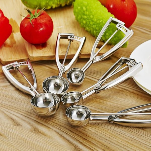 Stainless Steel Ice Cream Spoon Scooper Fruit Scoop, Specification: 50mm - Image 5