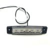 4 PCS 12V 6 SMD Auto Car Bus Truck Wagons External Side Marker Lights LED Trailer Indicator Light Rear Side Lamp (White) - Image 2