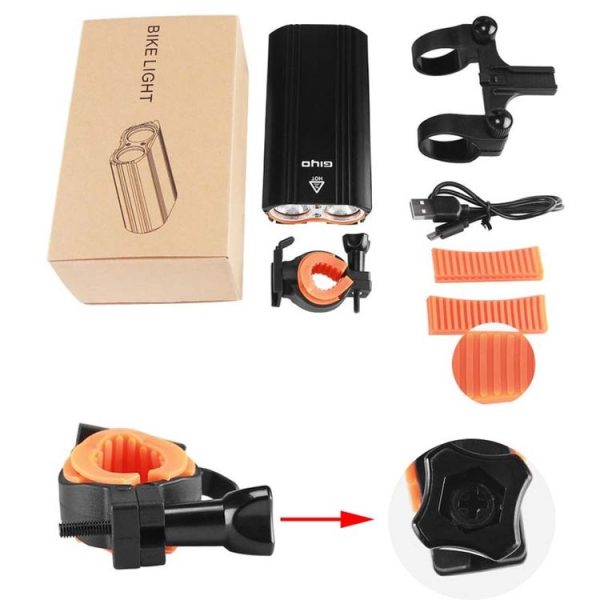 GIYO Bicycle Headlight T6 Rechargeable Waterproof Bicycle Headlight - Image 6