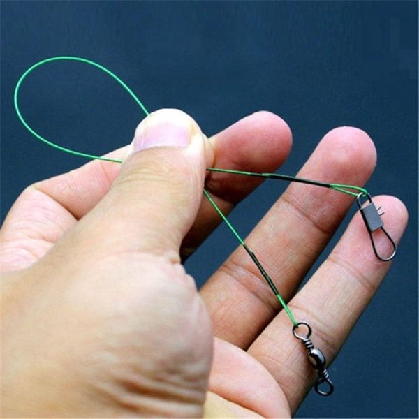 20 PCS Luya Front Wire With Pin Wire Anti-bite Wire, Size: 30CM (Green) - Image 8