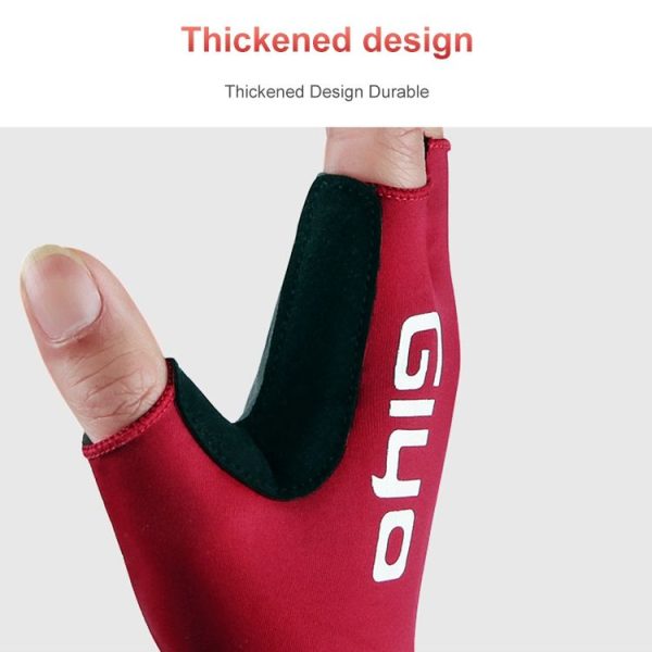GIYO Outdoor Half-Finger Gloves Mountain Road Bike Cycling Gloves, Size: M (Fluorescent Orange) - Image 4